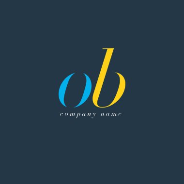 OB harf Logo şablonu