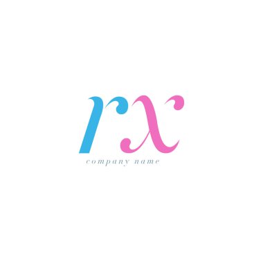 RX harf Logo şablonu