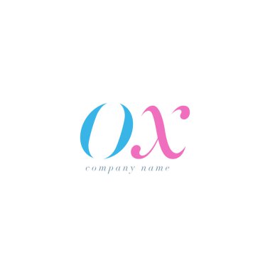 Öküz harf Logo şablonu