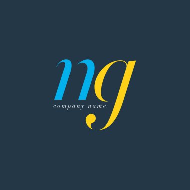 NG harf Logo şablonu