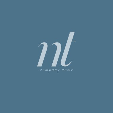 NT harf Logo şablonu