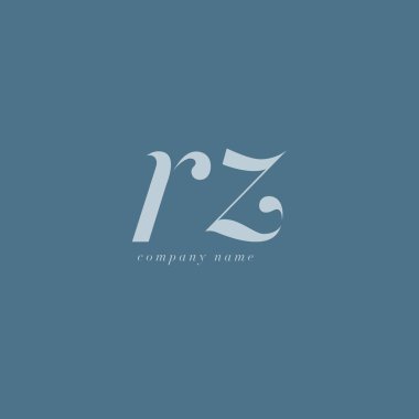 RZ harf Logo şablonu