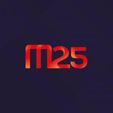 harf ve rakam M25 logosu
