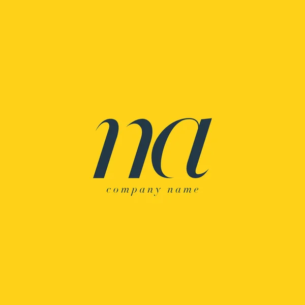 Шаблон логотипа NA Letters — стоковый вектор