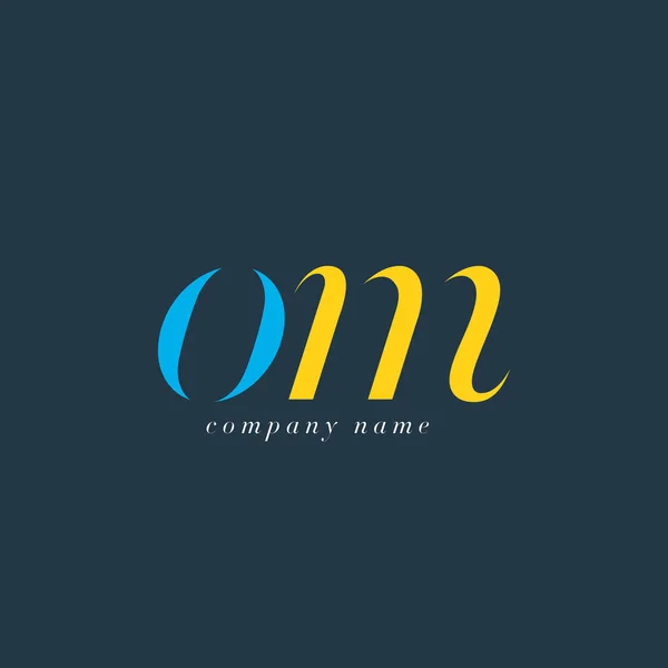 OM Letters Logo template — Stock vektor