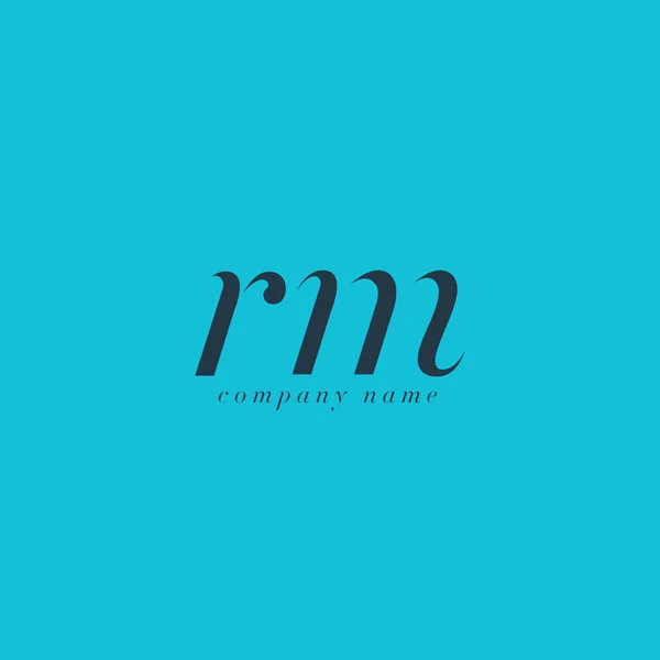 Modello di logo delle lettere RM — Vettoriale Stock