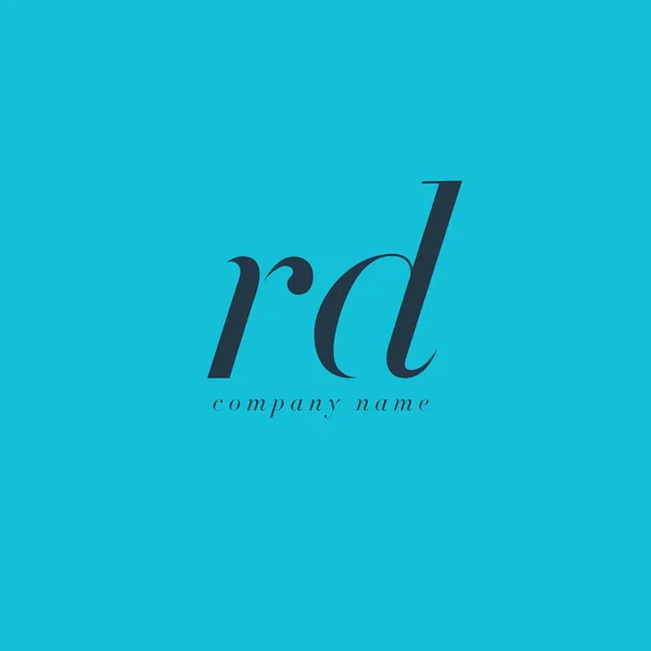 Plantilla de logotipo de RD Letters — Archivo Imágenes Vectoriales