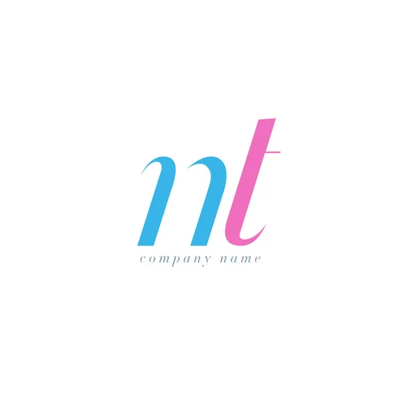 Шаблон логотипу літер NT — стоковий вектор