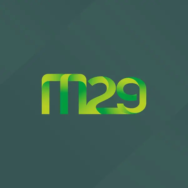 Letra y dígito logo M29 — Vector de stock