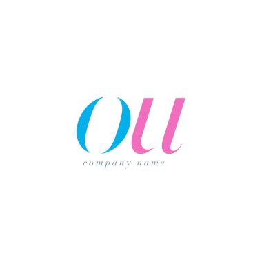 OU harf Logo şablonu