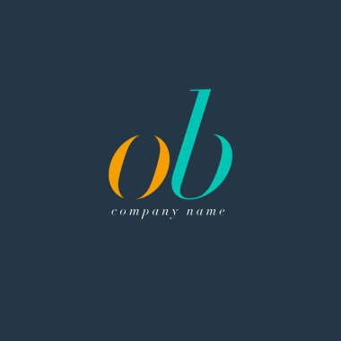 OB harf Logo şablonu