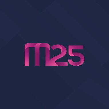 harf ve rakam M25 logosu