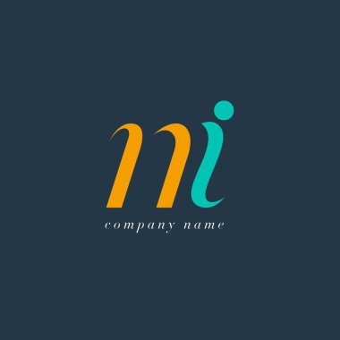 Ni harf Logo şablonu