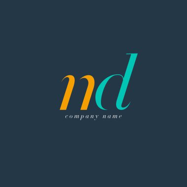ND harf Logo şablonu