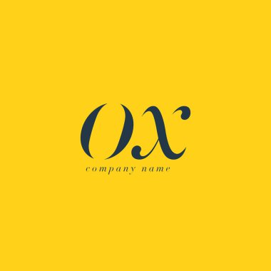 Öküz harf Logo şablonu