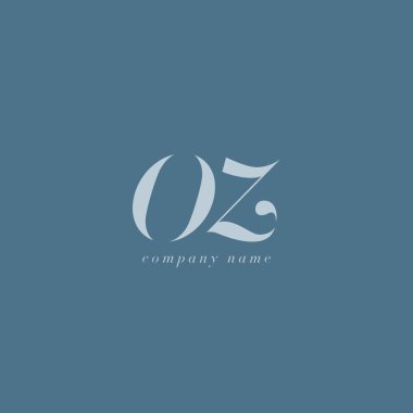 Oz harf Logo şablonu