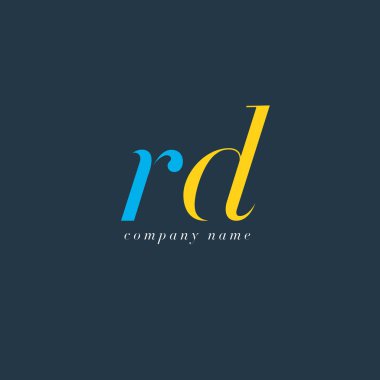 RD harf Logo şablonu