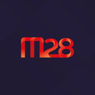 harf ve rakam M28 logosu