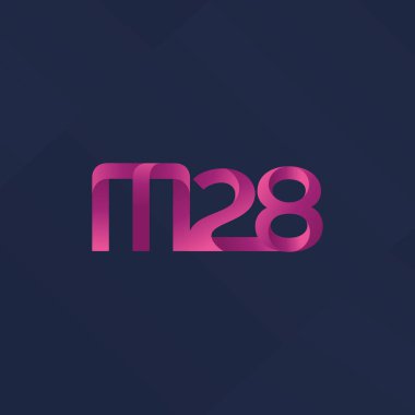 harf ve rakam M28 logosu