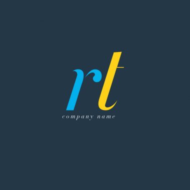 RT harf Logo şablonu