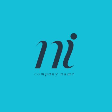 Ni harf Logo şablonu