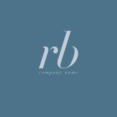 RB harf Logo şablonu