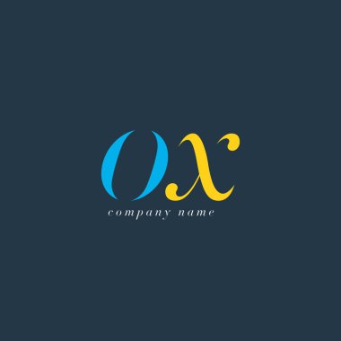 Öküz harf Logo şablonu