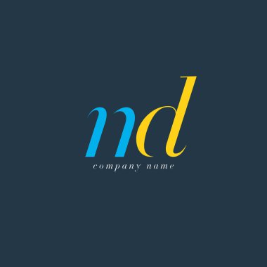 ND harf Logo şablonu