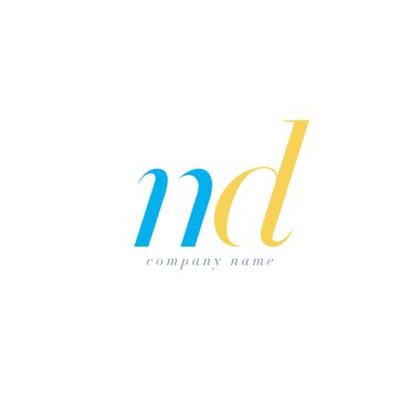 ND harf Logo şablonu