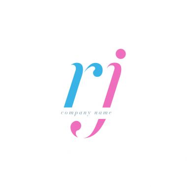 RJ harf Logo şablonu