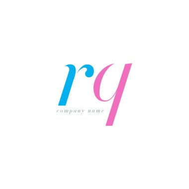 RQ harf Logo şablonu