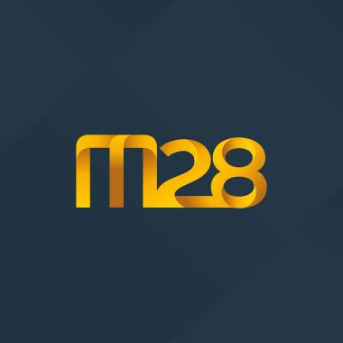 harf ve rakam M28 logosu