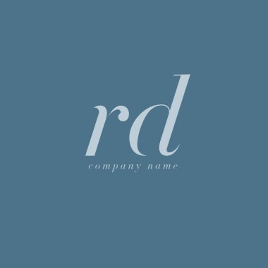 RD harf Logo şablonu