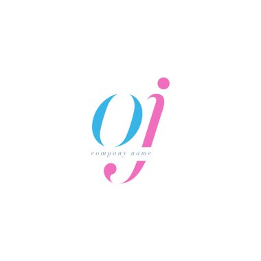 OJ harf Logo şablonu