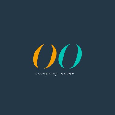 Oo harf Logo şablonu