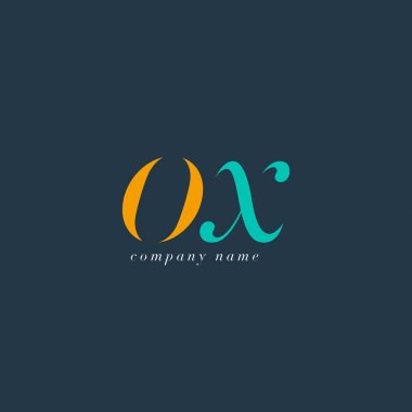 Öküz harf Logo şablonu