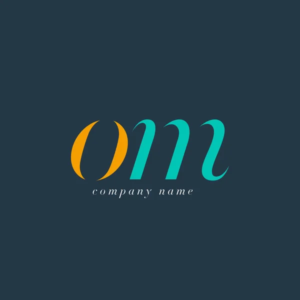 OM Letters Logo template — Stock vektor