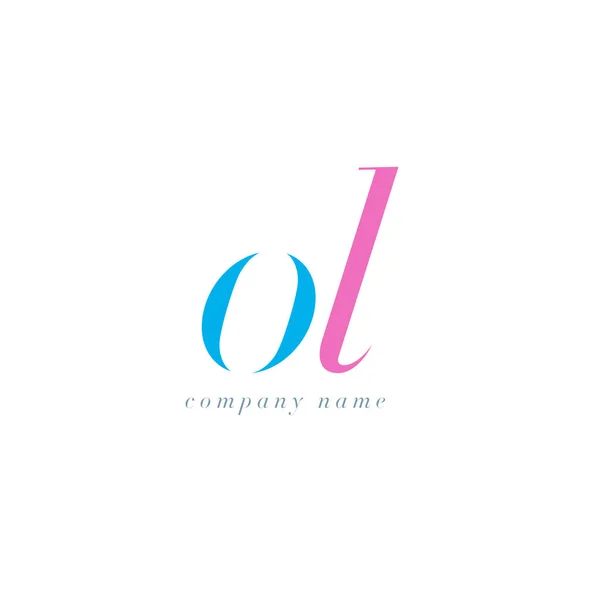OL Letters Modelo de logotipo —  Vetores de Stock