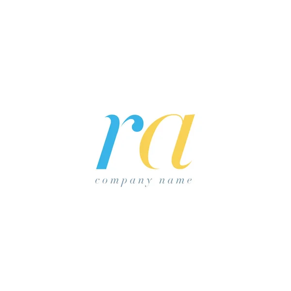 Шаблон логотипа RA Letters — стоковый вектор