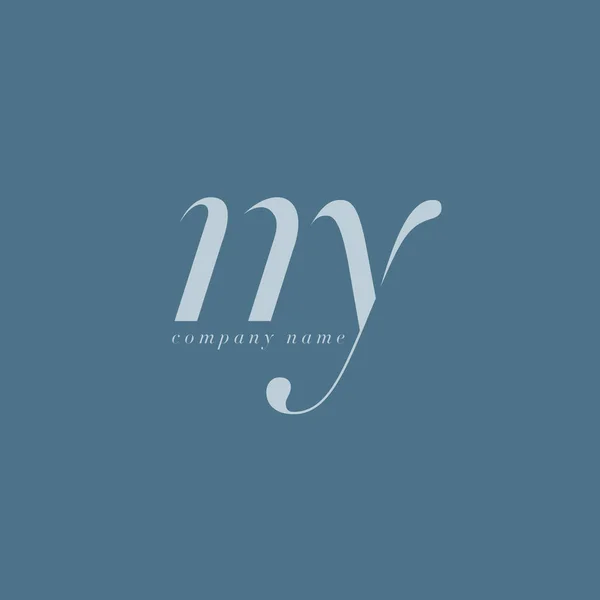 Modello di logo NY Letters — Vettoriale Stock