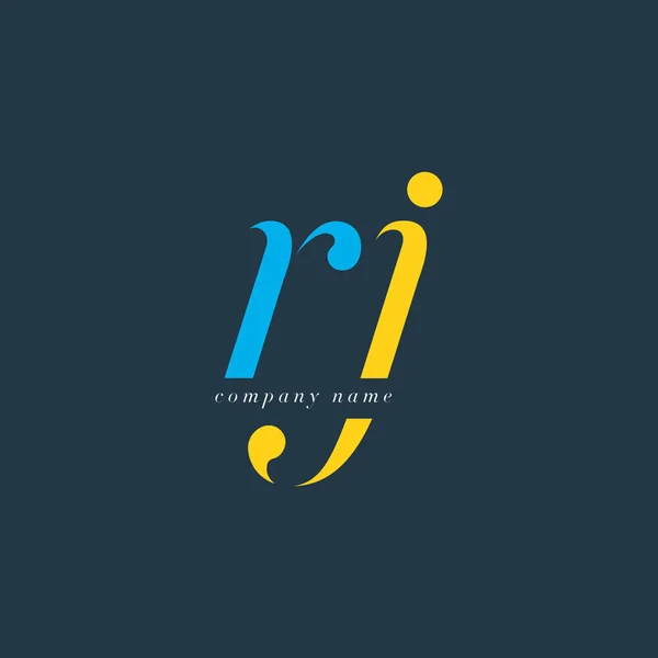 RJ Letters Logo template — Stock Vector