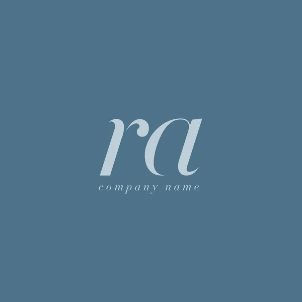 RA dopisy Logo šablona — Stockový vektor