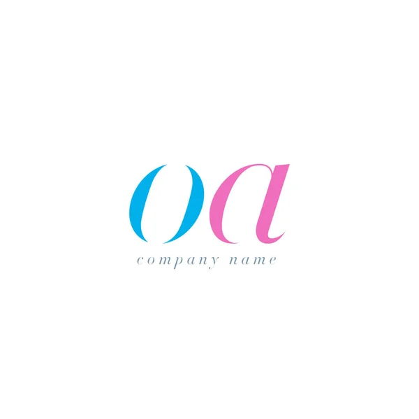 OA harf Logo şablonu — Stok Vektör
