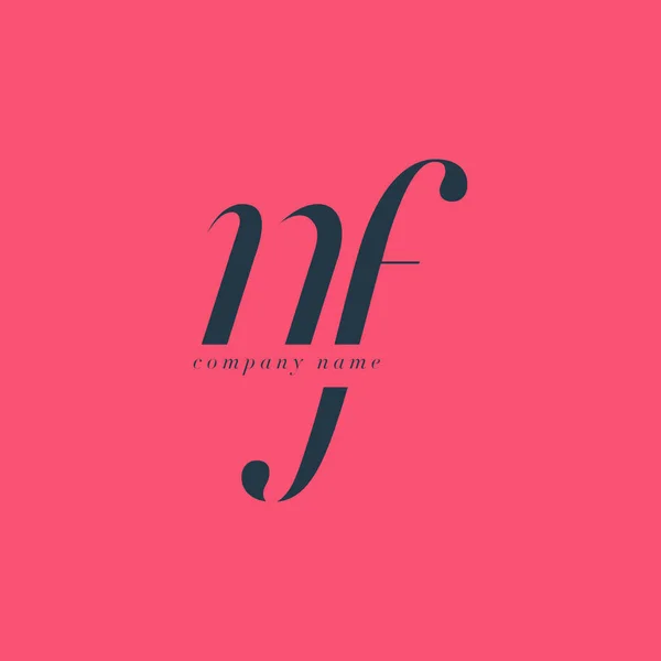 NF Letters Logo template — Stock Vector