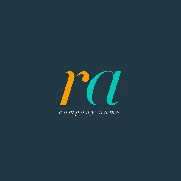 RA Letters Modelo de logotipo — Vetor de Stock