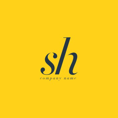 Sh harf Logo şablonu