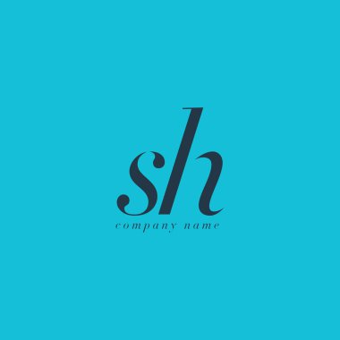 Sh harf Logo şablonu