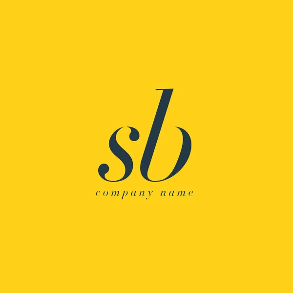 SB λογότυπο γράμματα πρότυπο — Διανυσματικό Αρχείο