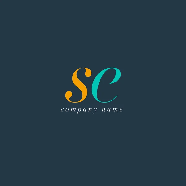 SE Lettres Modèle de logo — Image vectorielle