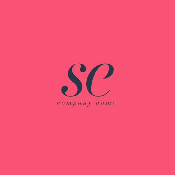 SE Cartas Logo plantilla — Vector de stock